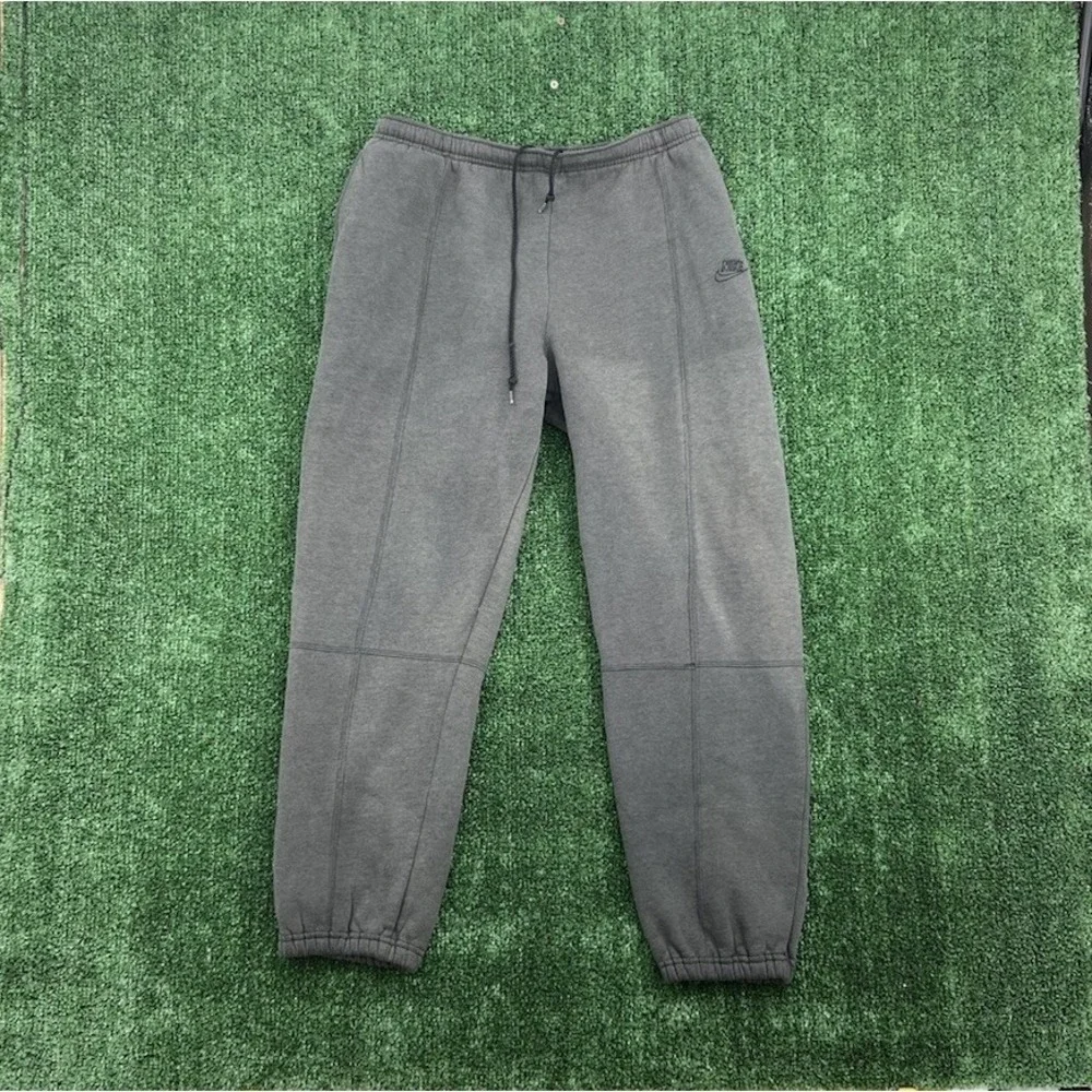 Vintage Nike Pants Mens M Gray Sweatpants Joggers Swoosh Logo Athletic Gym 90s - Picture 1 of 9